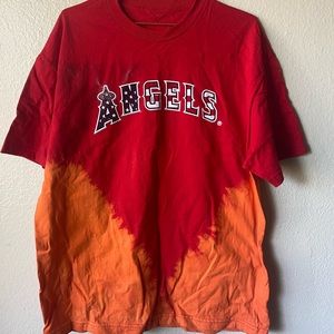ANGELS BASEBALL MIKE TROUT tie dye usa tshirt
